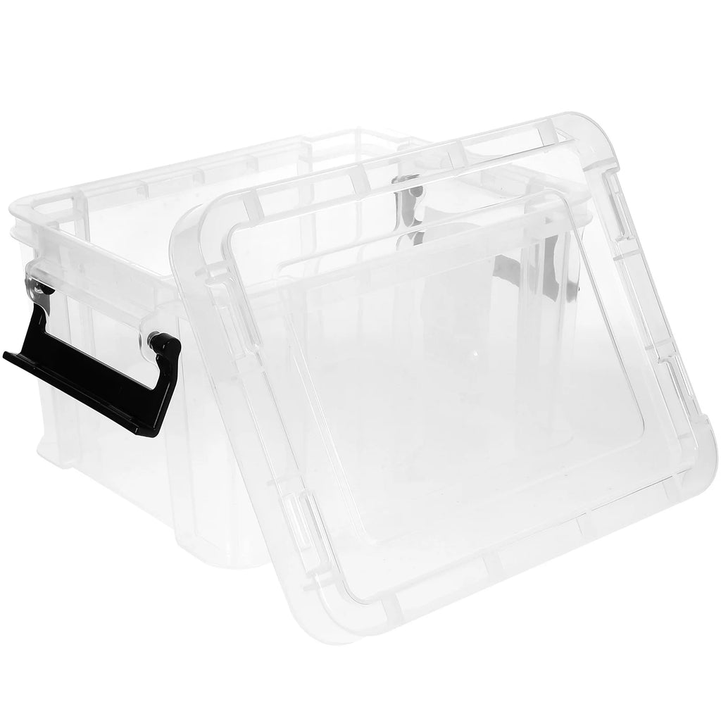 Lids Office Stationery Storage Box 21X16.4X12.5CM Transparent – Clear-View Organization with a Practical Everyday Design