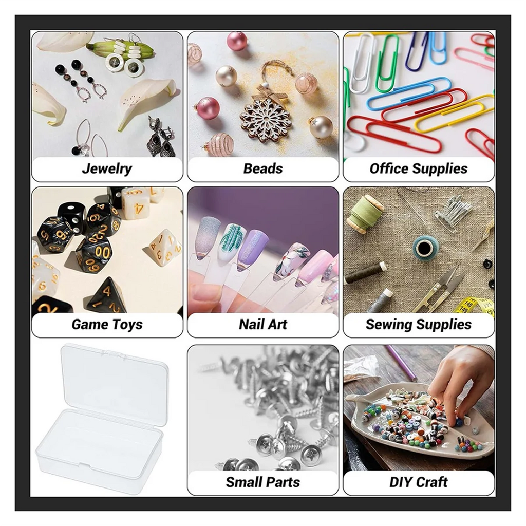 20Pcs Mini Plastic Storage Containers Box with Lid for Collecting Small Items Beads Jewelry Cards Crafts – Secure Lid Design with a Practical Everyday Design