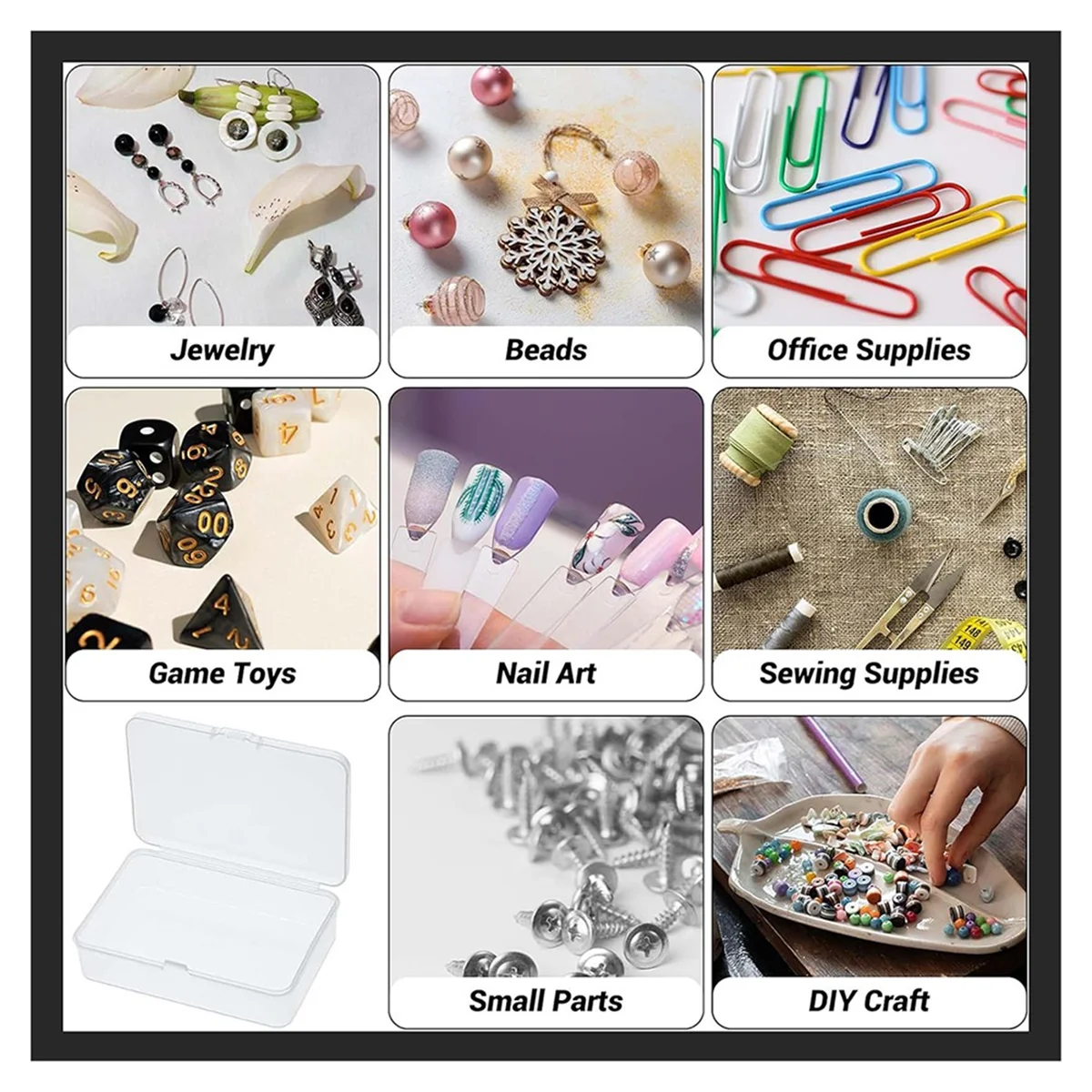 20Pcs Mini Plastic Storage Containers Box with Lid for Collecting Small Items Beads Jewelry Cards Crafts – Secure Lid Design with a Practical Everyday Design