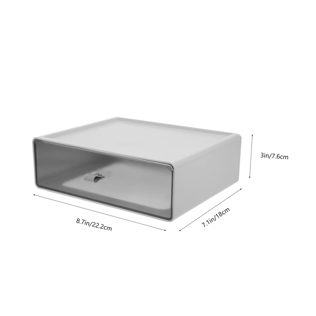 Storage Boxes for Shelves Drawer Stackable Desk Organizer – Everyday Household Format with a Practical Everyday Design