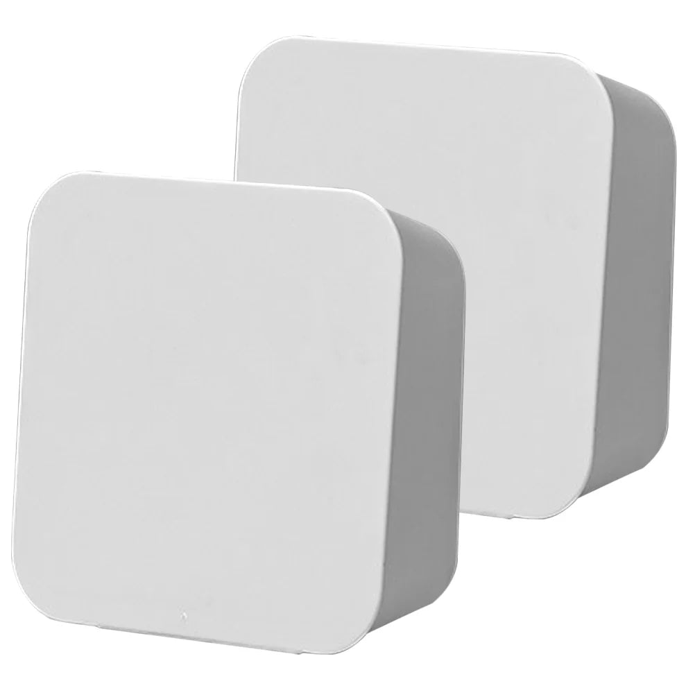 2 Pcs Wall-mounted Boxes Small Apartment Storage Box 14x5.5x14cm White – Space-Saving Hanging Design with a Practical Everyday Design