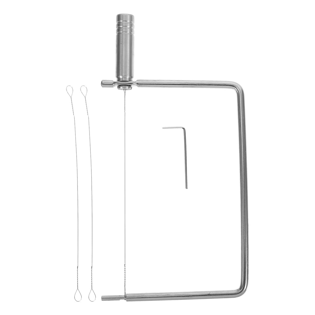 unbranded Stainless Steel Cheese Slicer with Wire Multipurpose Cheese Cutter for Slices Handheld Cheese Slicer for Butters and Cheese Blocks Kitchen Tool – Durable Stainless Steel Construction with a Practical Everyday Design