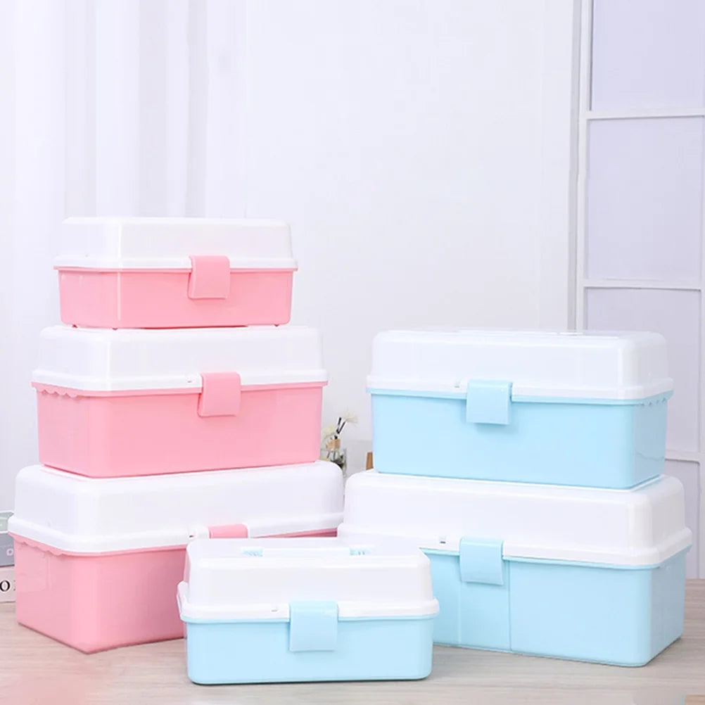 Storage Boxes Art Tools Storage Case Compact Storage Box Child 33x19.5cm Blue – Practical Home Organization with a Practical Everyday Design
