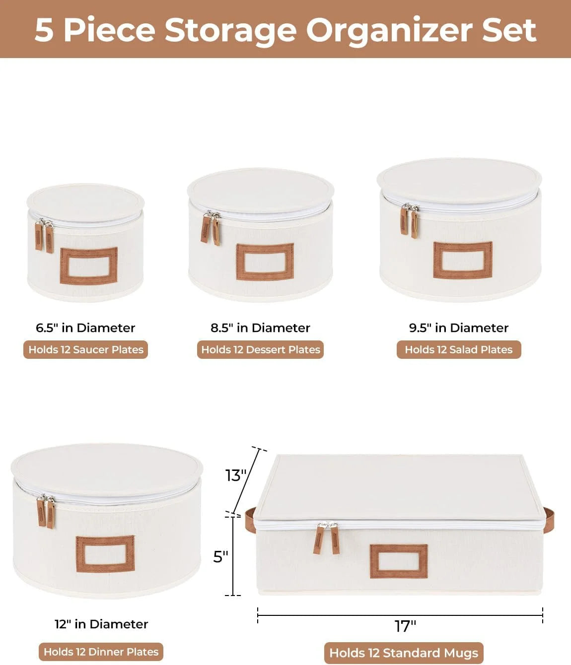 China Storage Containers 5 Pack Beige – Convenient Multi-Piece Set with a Practical Everyday Design