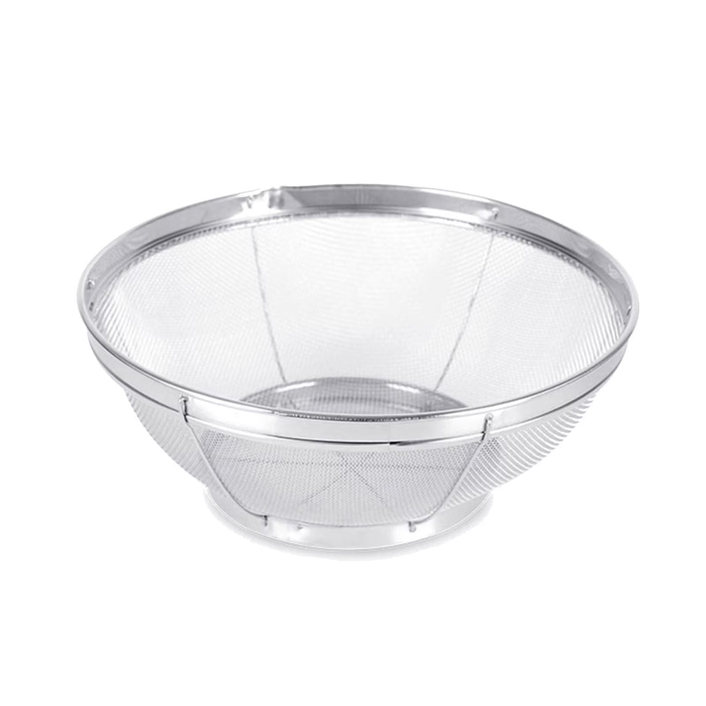 Stainless Steel Rice Washing Bowl Fine Mesh Strainer Large Colander for Fruits and Vegetables – Durable Stainless Steel Construction with a Practical Everyday Design
