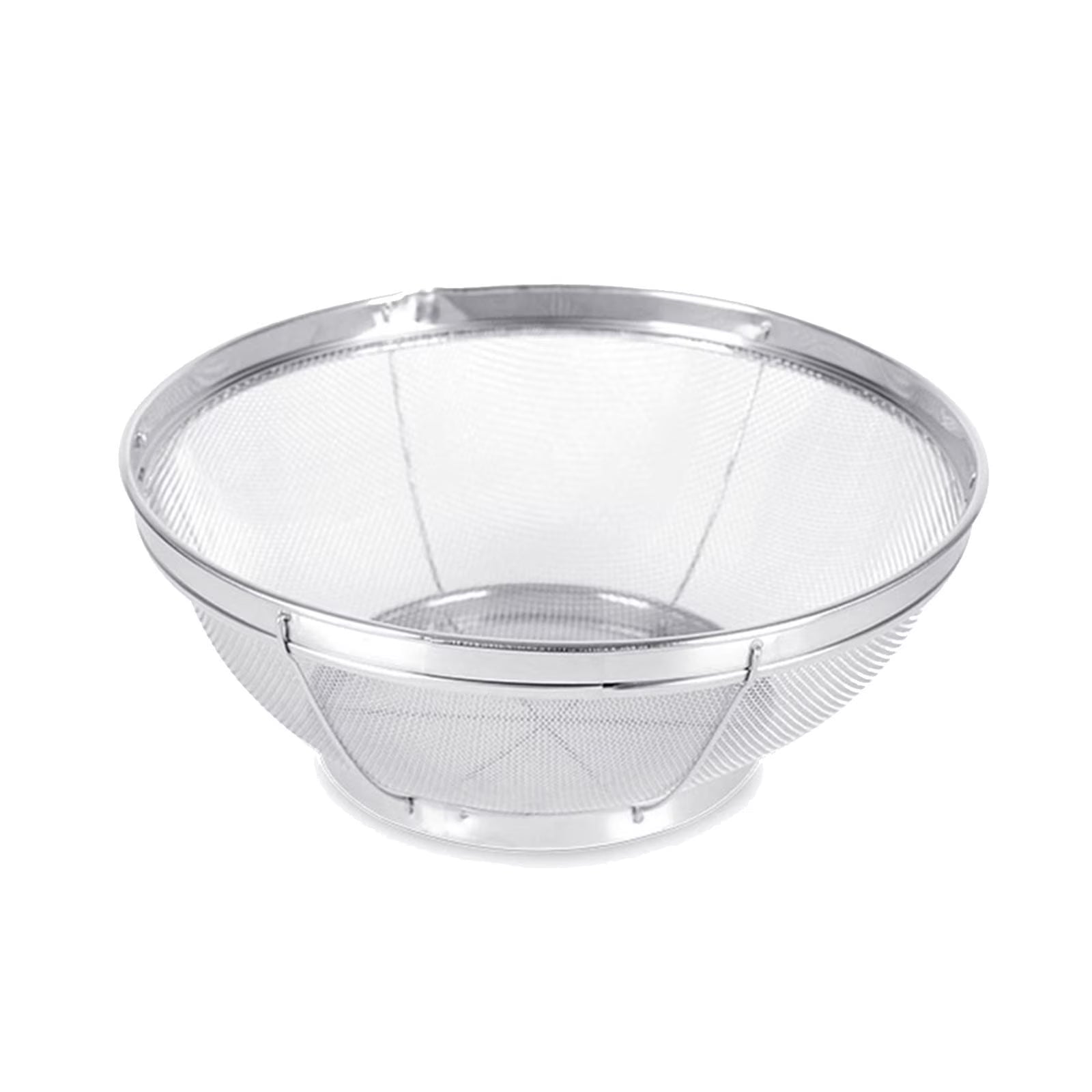 Stainless Steel Rice Washing Bowl Fine Mesh Strainer Large Colander for Fruits and Vegetables – Durable Stainless Steel Construction with a Practical Everyday Design