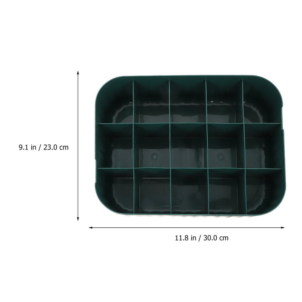 Organizer Bin Storage Box Underwear Drawer Storage Baby 30X23.5X8CM Green – Convenient Family Mealtime Use with a Practical Everyday Design
