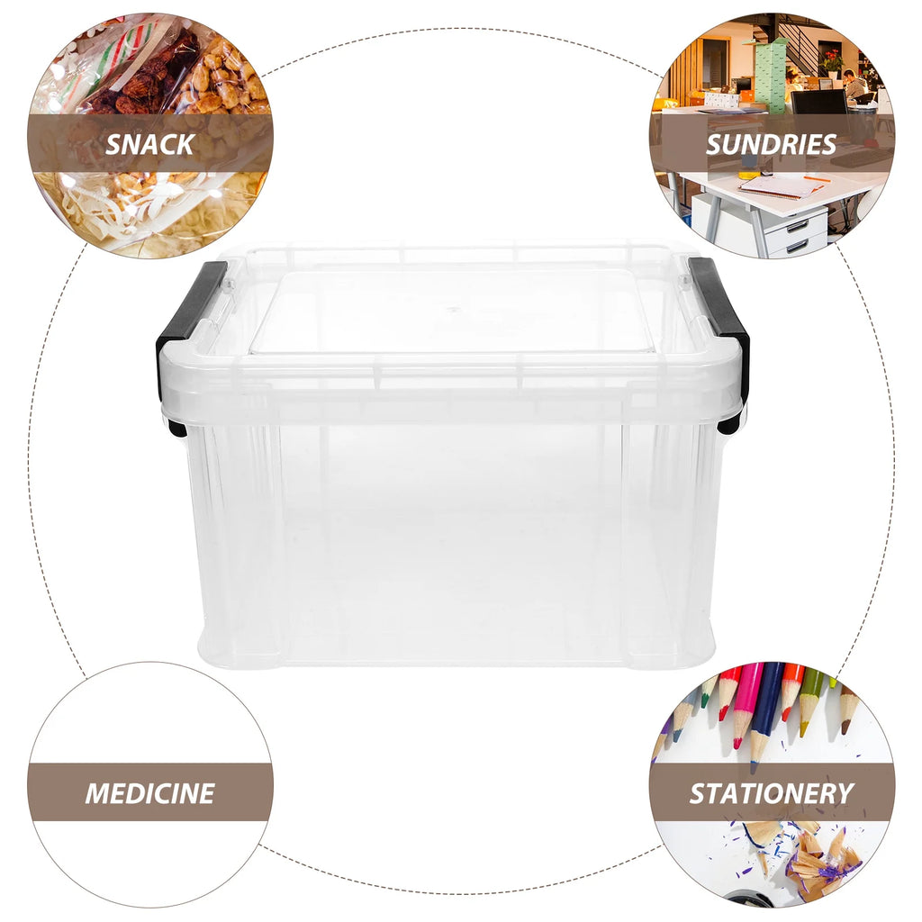 Transparent Dust-proof and Moisture-proof Household Storage Box with Lid Makeup – Secure Lid Design with a Practical Everyday Design