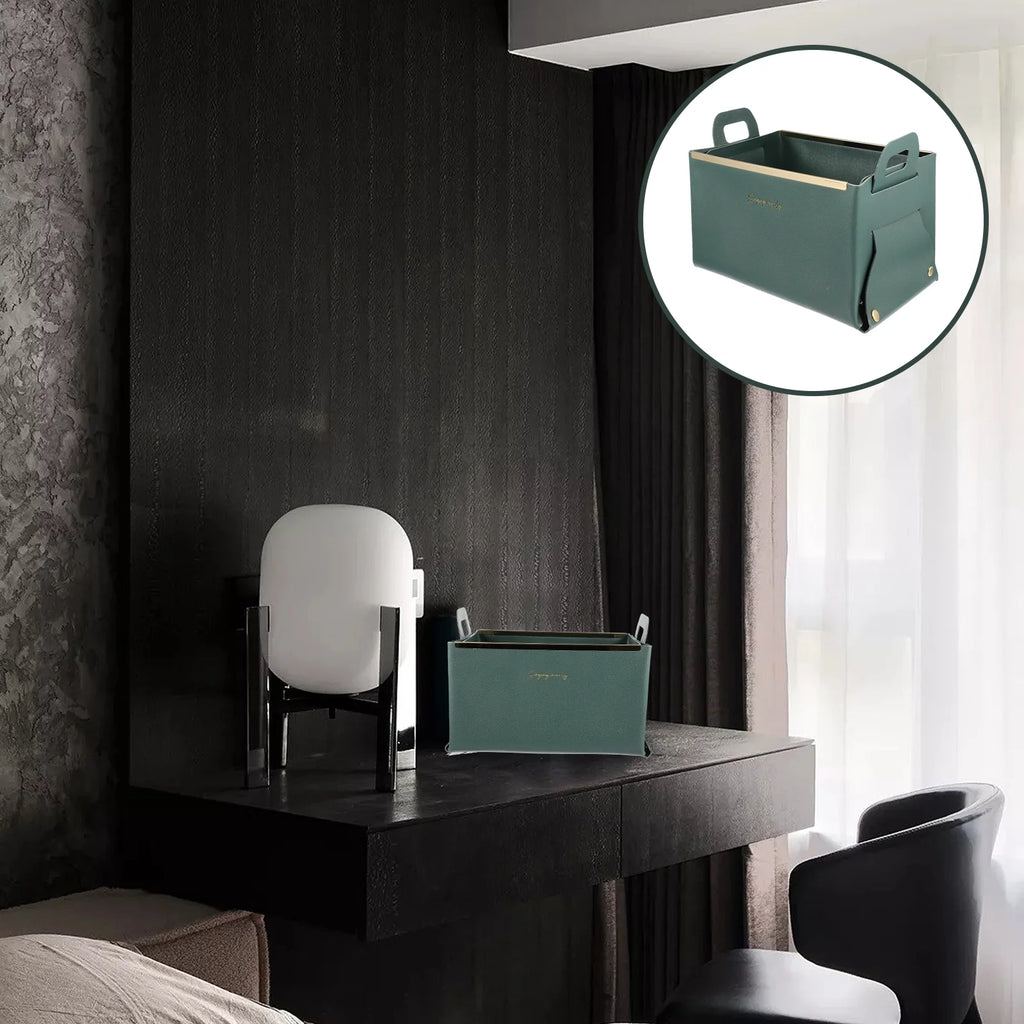 Storage Basket Cube Leather Lightweight Box Home Use Organizer – Practical Home Organization with a Practical Everyday Design