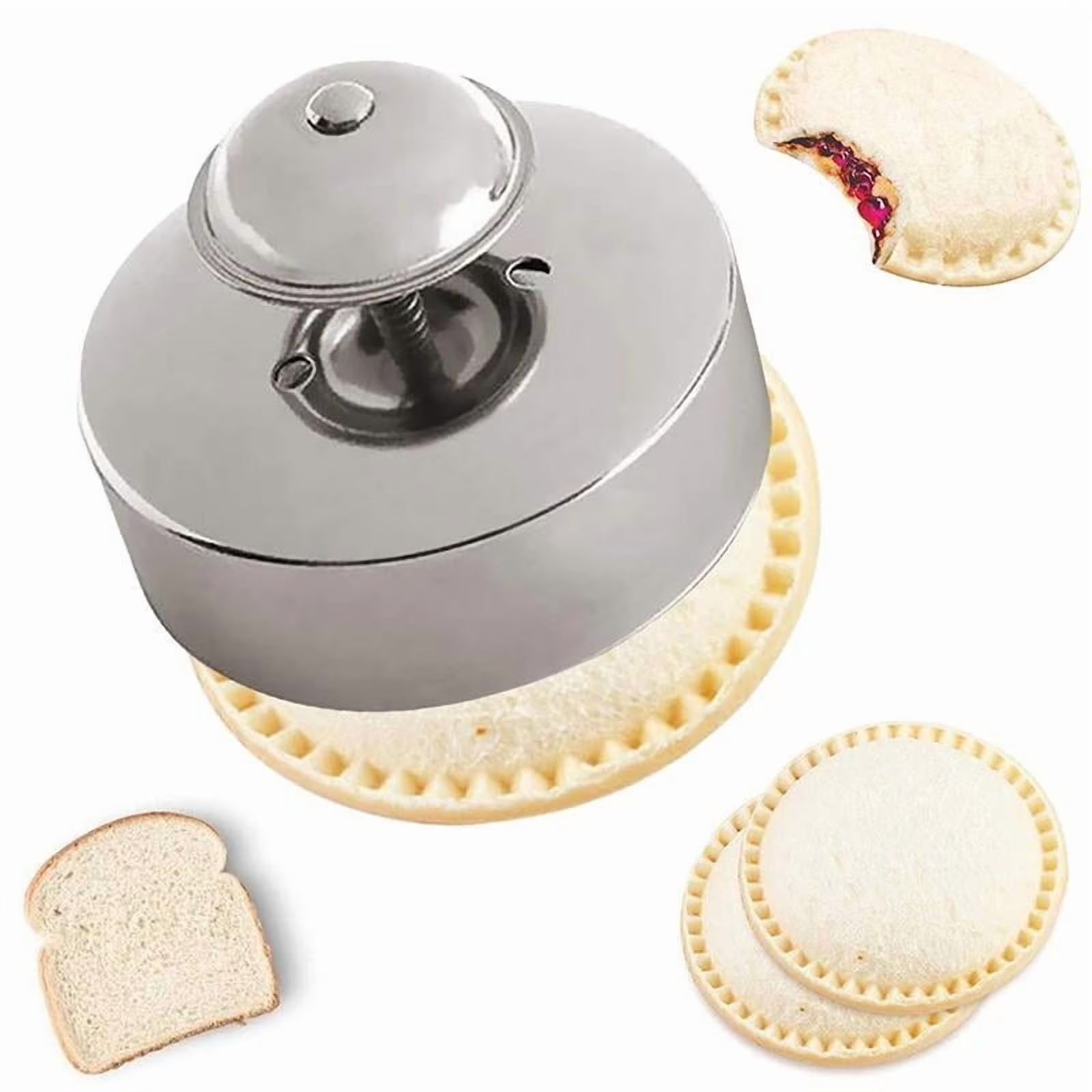 Stainless Steel Sandwich Cutter 1 Count Sandwich Maker Pastry Mold Kitchen Baking Tools Supplies, Kitchen Accessories Summer Essentials – Durable Stainless Steel Construction with a Practical Everyday Design