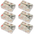 6 Pcs Desktop Storage Boxes Case Pantry Organizers and Clear Greeting Card – Clear-View Organization with a Practical Everyday Design