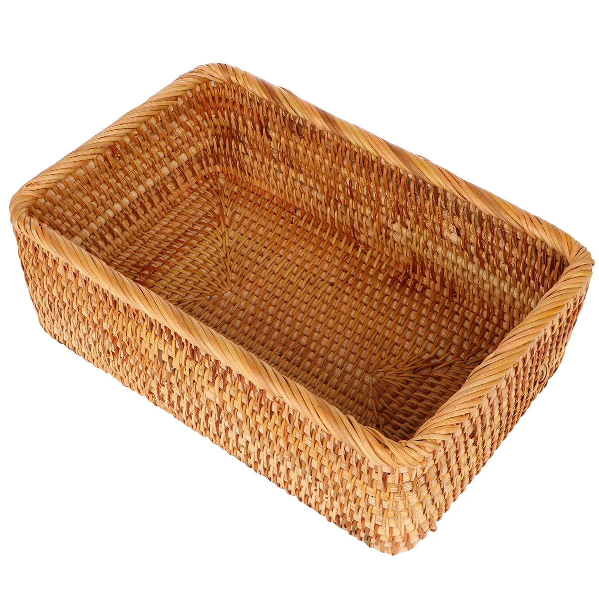 Wicker Basket with Lid Storage Boxes Lids Practical Home Child – Secure Lid Design with a Practical Everyday Design