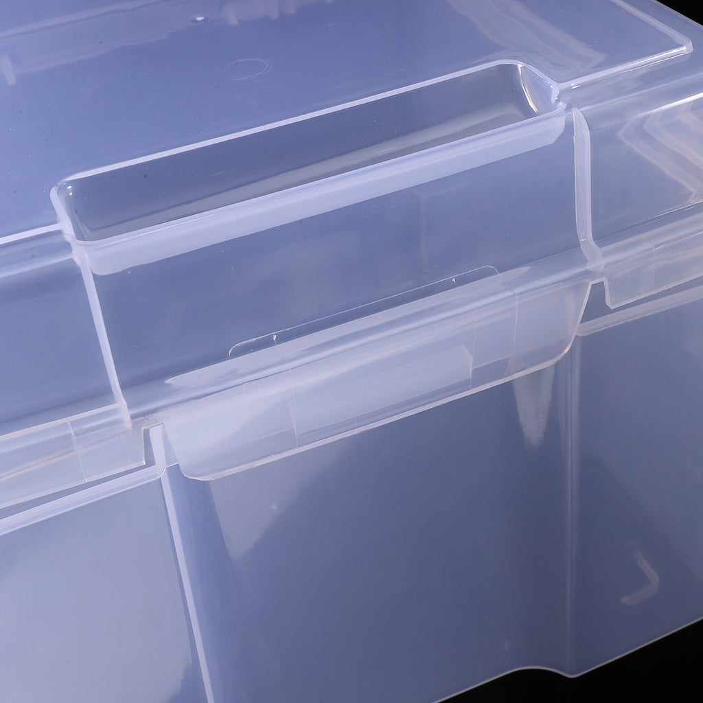 6Pcs Cards Storage Boxes Postcards Photos Organizing Cases Clear Plastic Storage Cases – Clear-View Organization with a Practical Everyday Design