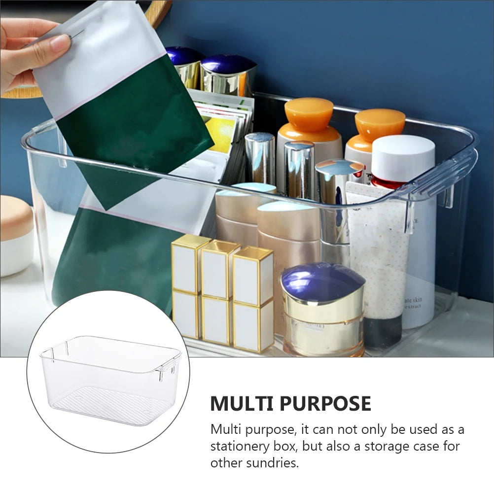 Clear Organizer Drawers Storage Bins Cosmetic Box Sundries Container – Clear-View Organization with a Practical Everyday Design
