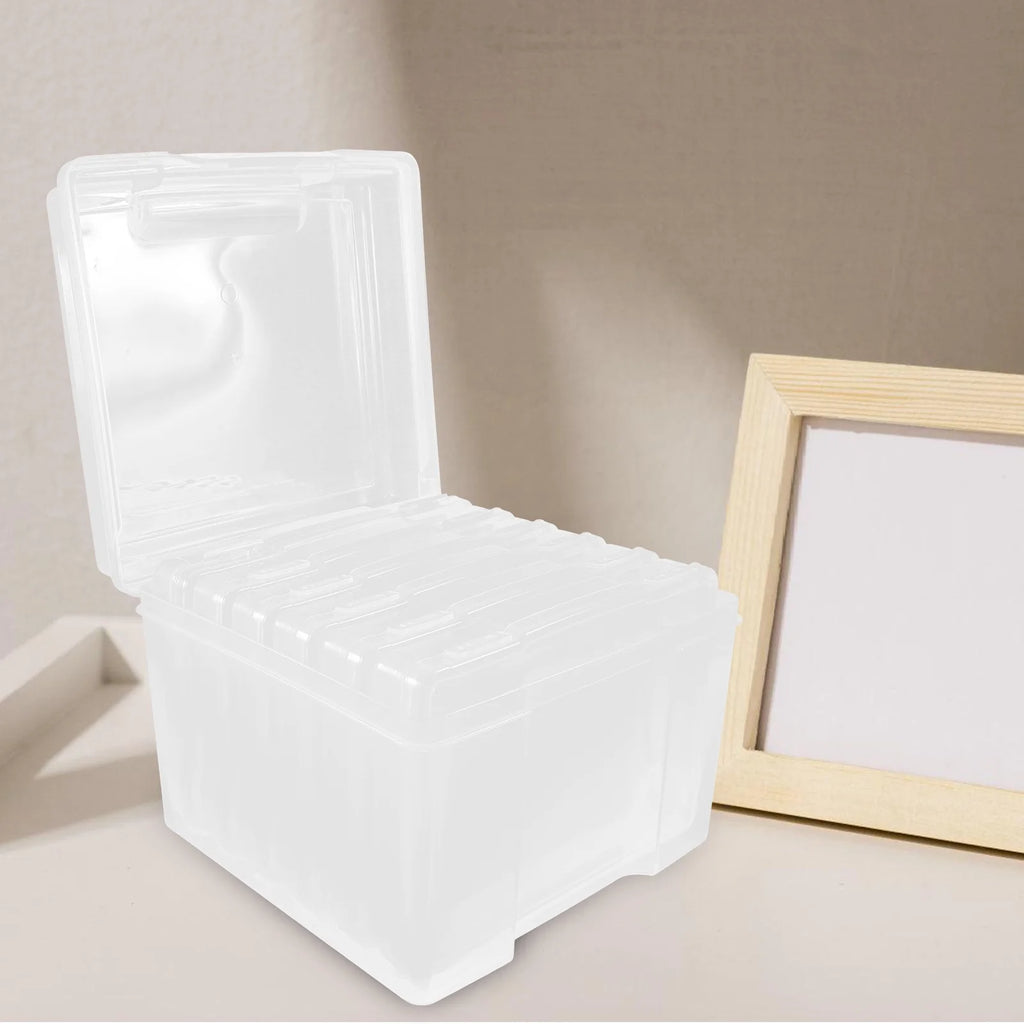 6Pcs Cards Storage Boxes Postcards Photos Organizing Cases Clear Plastic Storage Cases – Clear-View Organization with a Practical Everyday Design