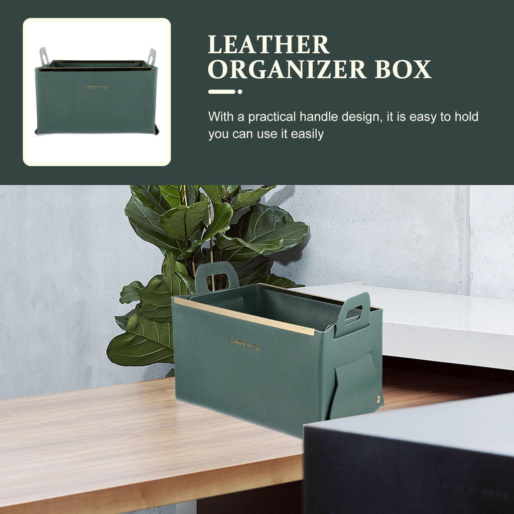 Storage Basket Cube Leather Lightweight Box Home Use Organizer – Practical Home Organization with a Practical Everyday Design
