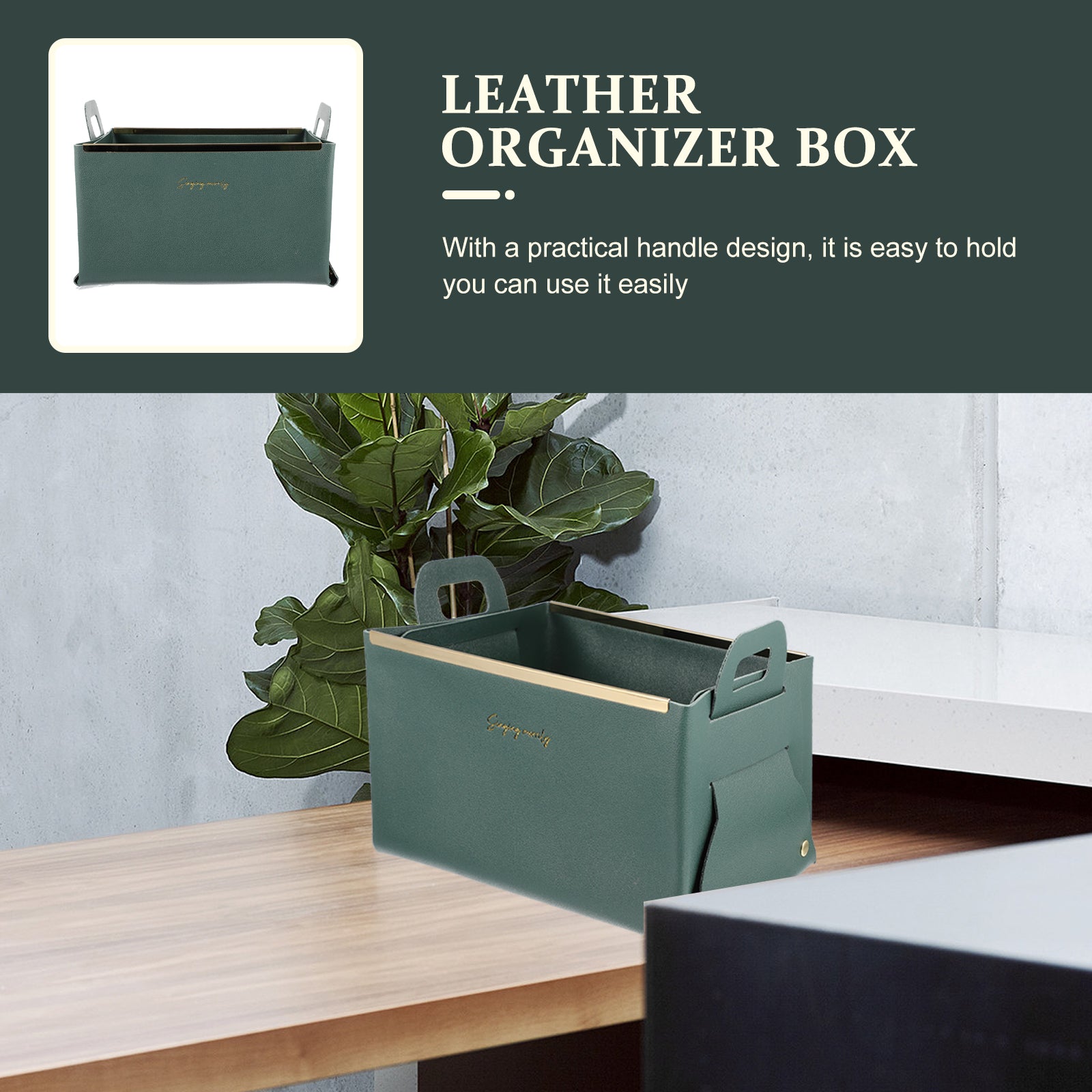 Storage Basket Cube Leather Lightweight Box Home Use Organizer – Practical Home Organization with a Practical Everyday Design