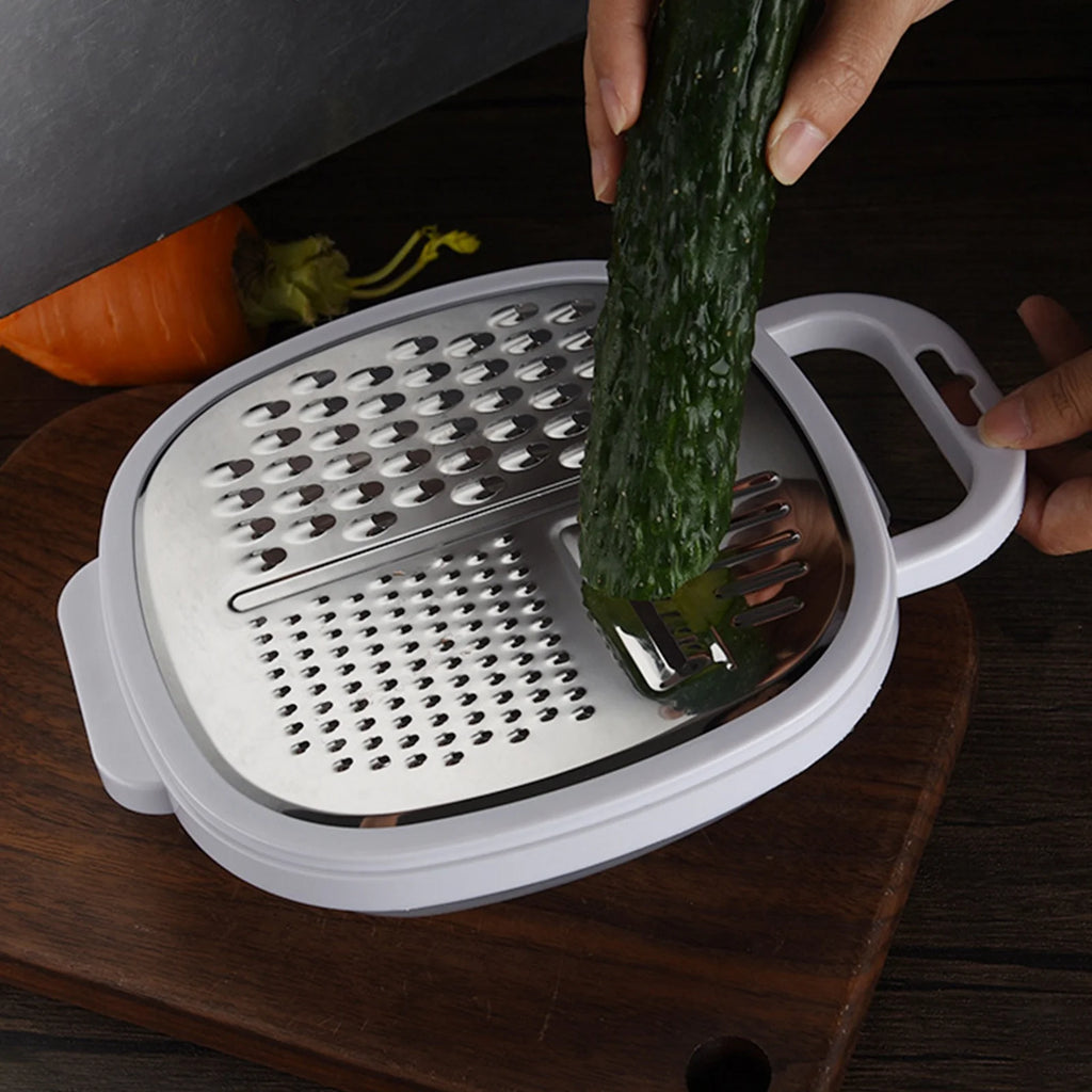 Grater Well-crafted Handheld Cheese Grater - Cheese Grater With Soft Handle - Grater For Kitchen Spices Ginger - Stainless Steel Cheese Shredder - Lemon Zester To Kitchen Gadgets Clearance – Convenient Carry Handles with a Practical Everyday Design