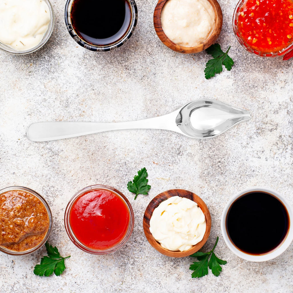 unbranded Household Spoon Stainless Steel Sauce Spoon 19.50X3.50X3.50CM Silver – Durable Stainless Steel Construction with a Practical Everyday Design