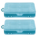 2 Pcs Small Parts Container Plastic Storage Containers Storage Box Green 18.00X9.00X4.00CM – Convenient Multi-Piece Set with a Practical Everyday Design