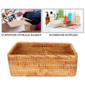 Wicker Basket with Lid Storage Boxes Lids Practical Home Child – Secure Lid Design with a Practical Everyday Design