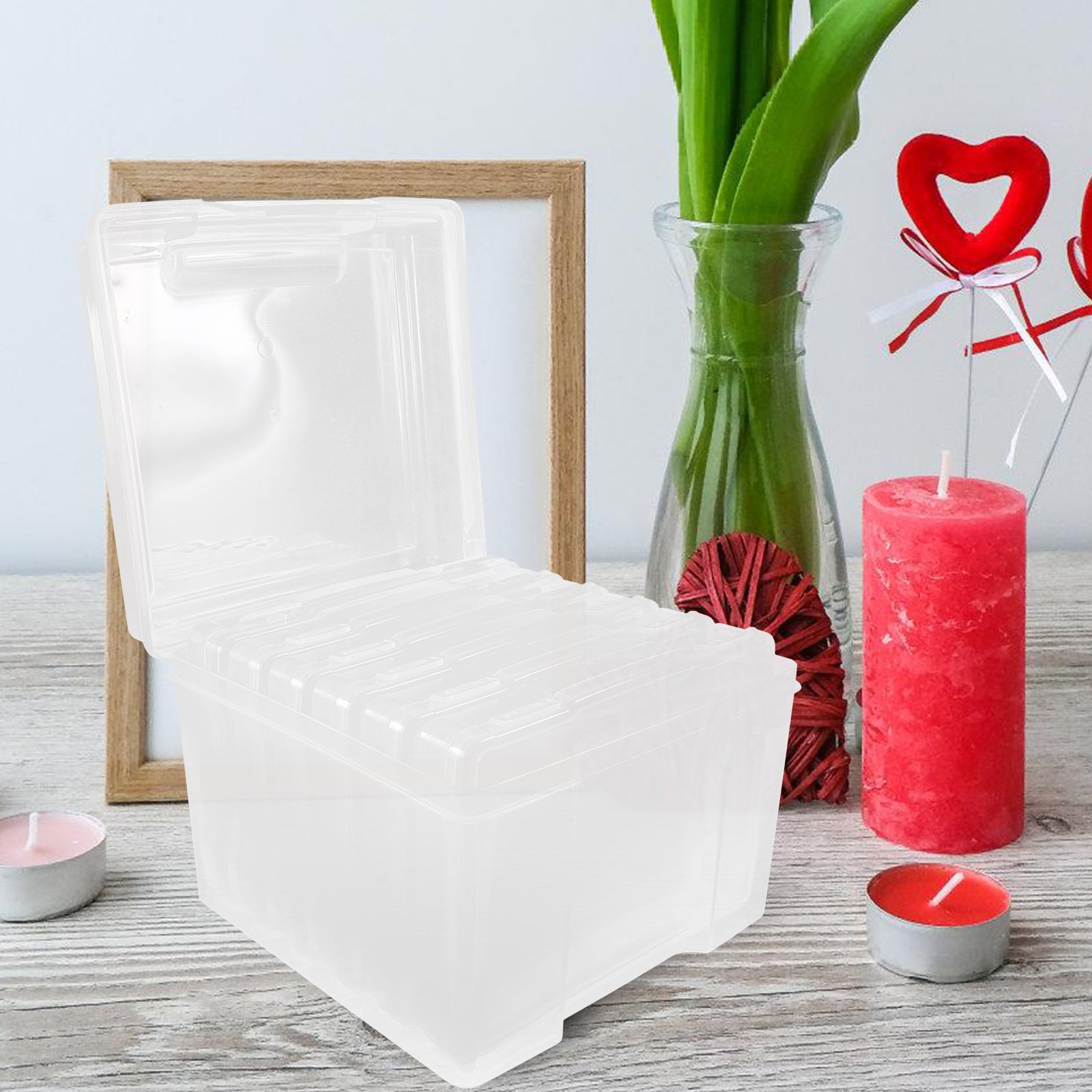 6Pcs Cards Storage Boxes Postcards Photos Organizing Cases Clear Plastic Storage Cases – Clear-View Organization with a Practical Everyday Design