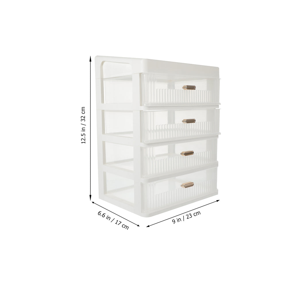 Skincare Desktop Storage Box 32.00X23.00X17.00CM White – Practical Home Organization with a Practical Everyday Design