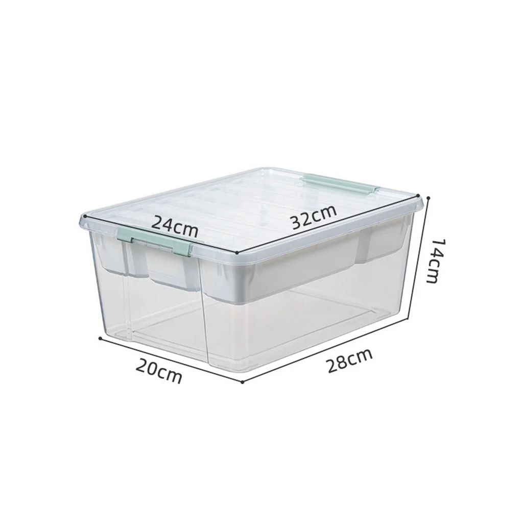 Plastic Stackable Storage Container Bin Box Tote with Lid for Home – Stackable Organization with a Practical Everyday Design
