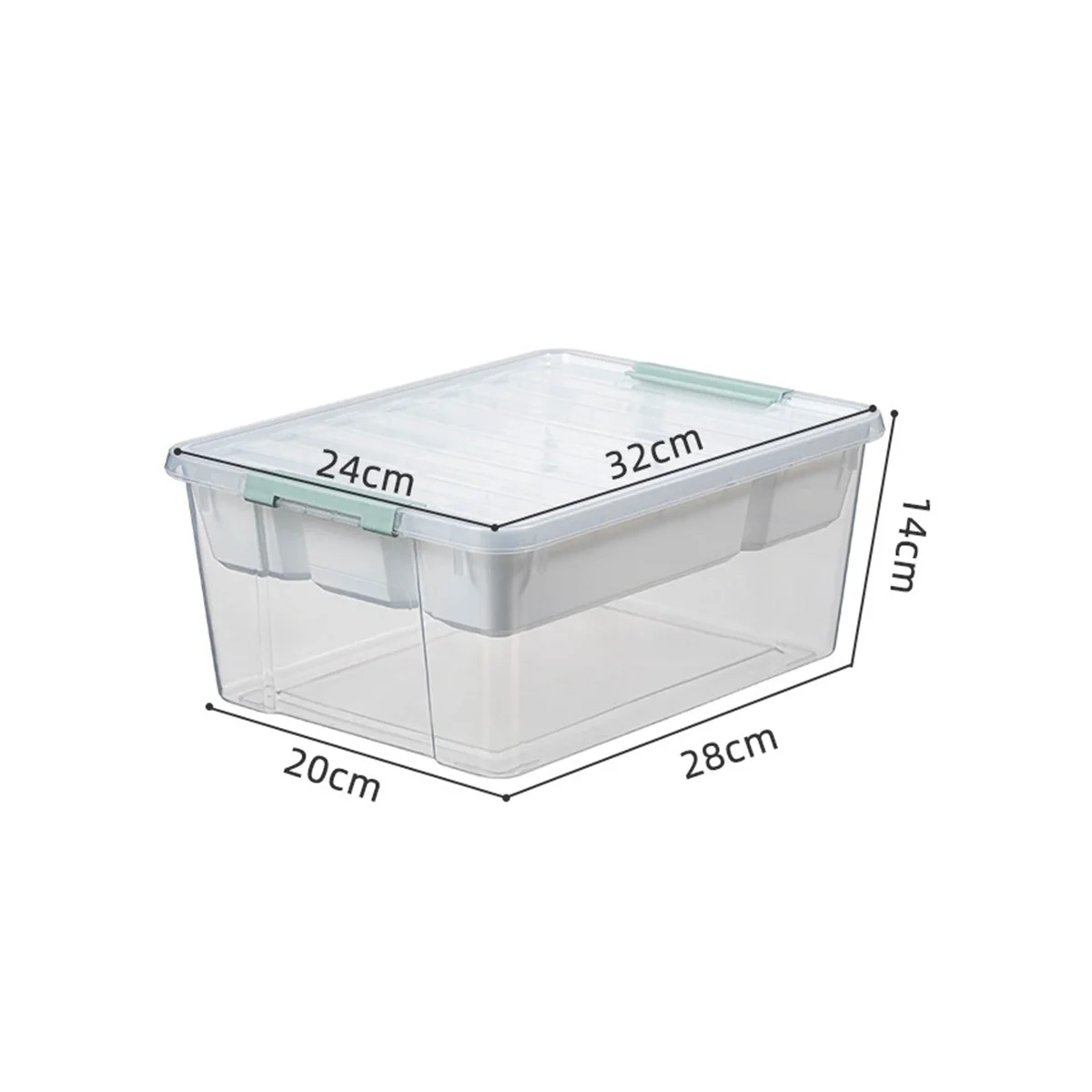 Plastic Stackable Storage Container Bin Box Tote with Lid for Home – Stackable Organization with a Practical Everyday Design