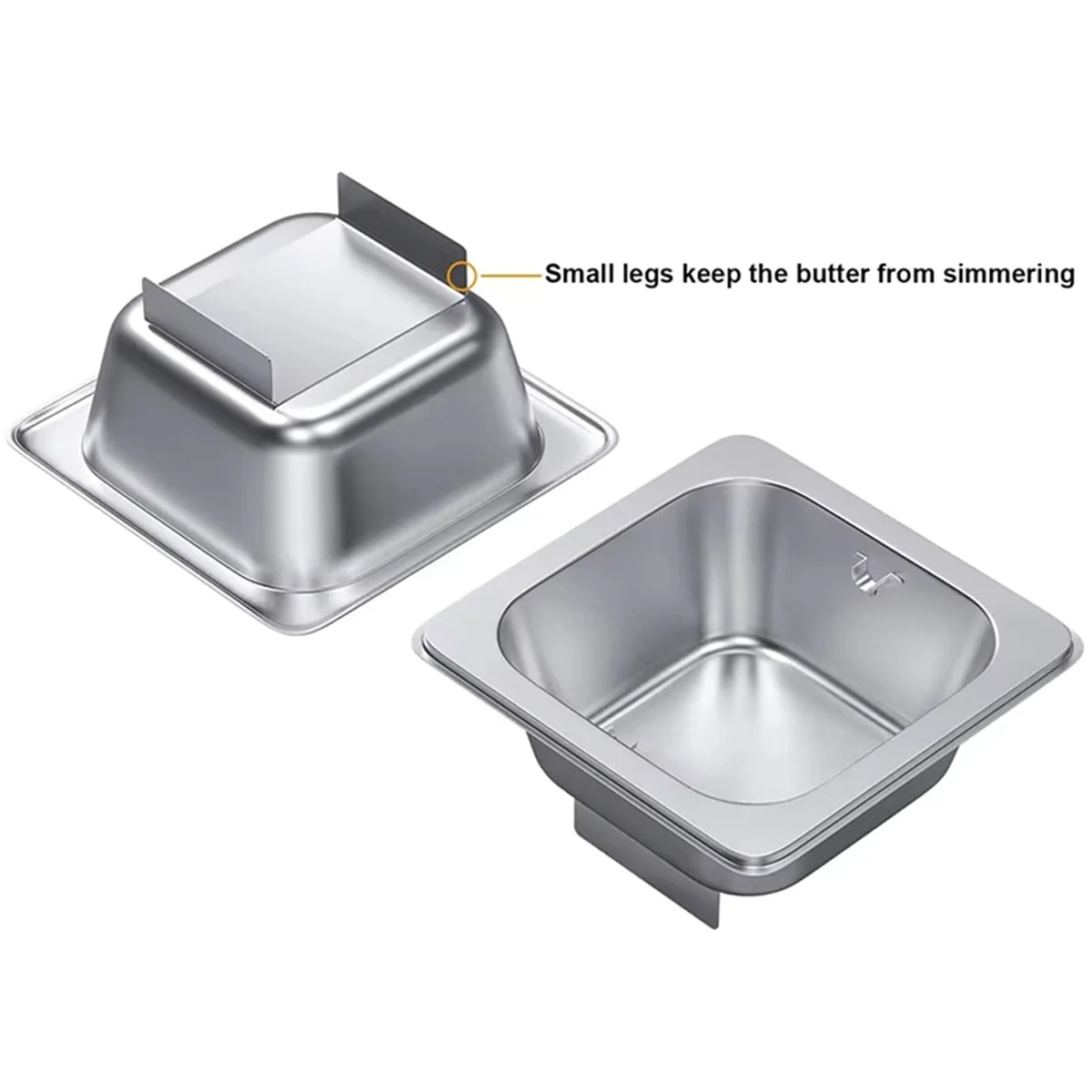 Stainless Steel Butter Wheel - Melted Dispenser for Even Spreading Essential Kitchen Gadget American Burgers – Durable Stainless Steel Construction with a Practical Everyday Design