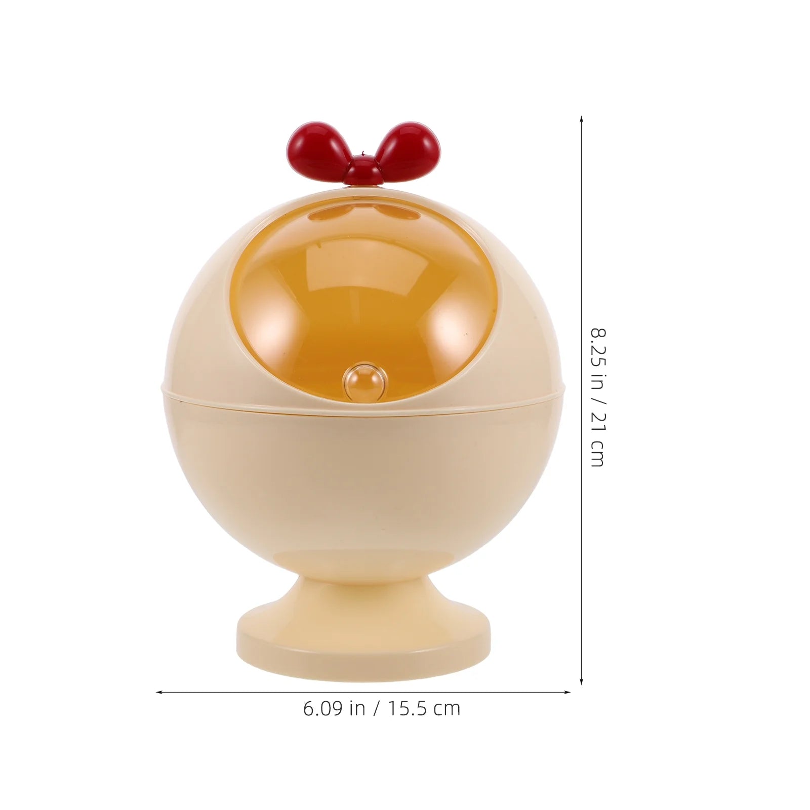 Figurine Decor Hair Accessories Storage Box Baby Miss 21.00X15.50X15.50CM Beige – Convenient Family Mealtime Use with a Practical Everyday Design