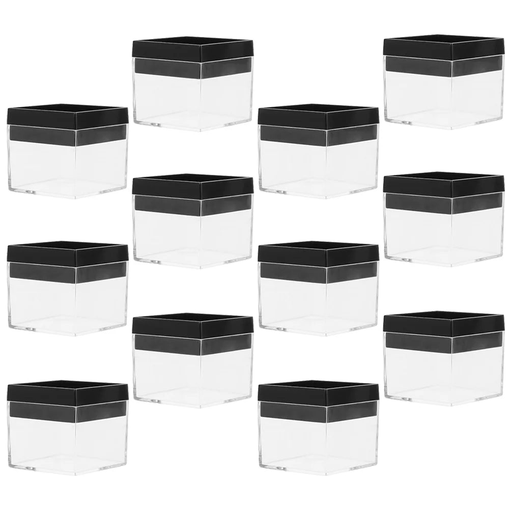12 Pcs Specimen Boxes Capsules Small Item Storage Box Baby 4.2X4.2X3.3CM – Convenient Multi-Piece Set with a Practical Everyday Design