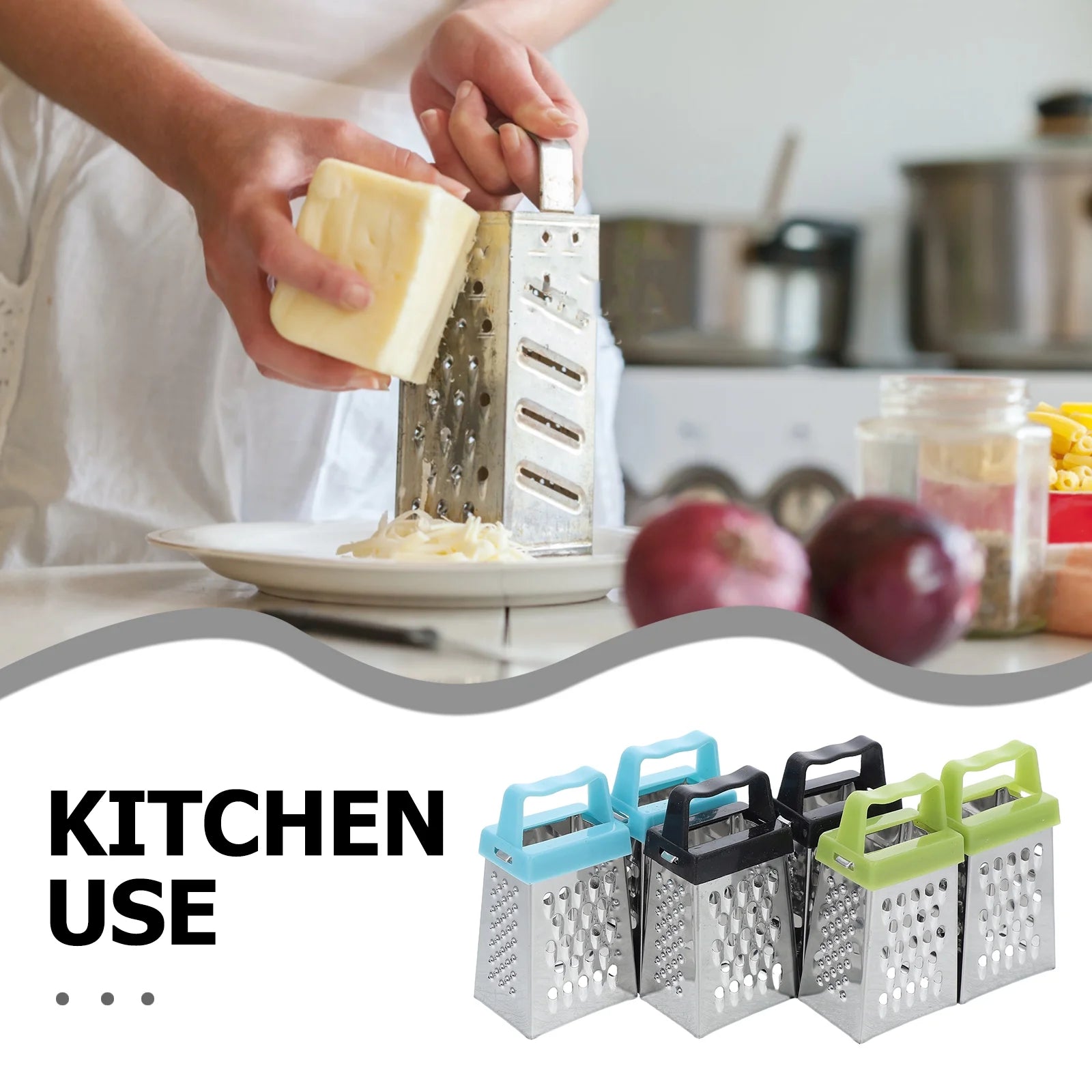 unbranded 6pcs Mini Cheese Grater Stainless Steel Small Box Grater Vegetables Shredder Handheld Kitchen Tool for Slicing Cheese Ginger Potatoes – Durable Stainless Steel Construction with a Practical Everyday Design