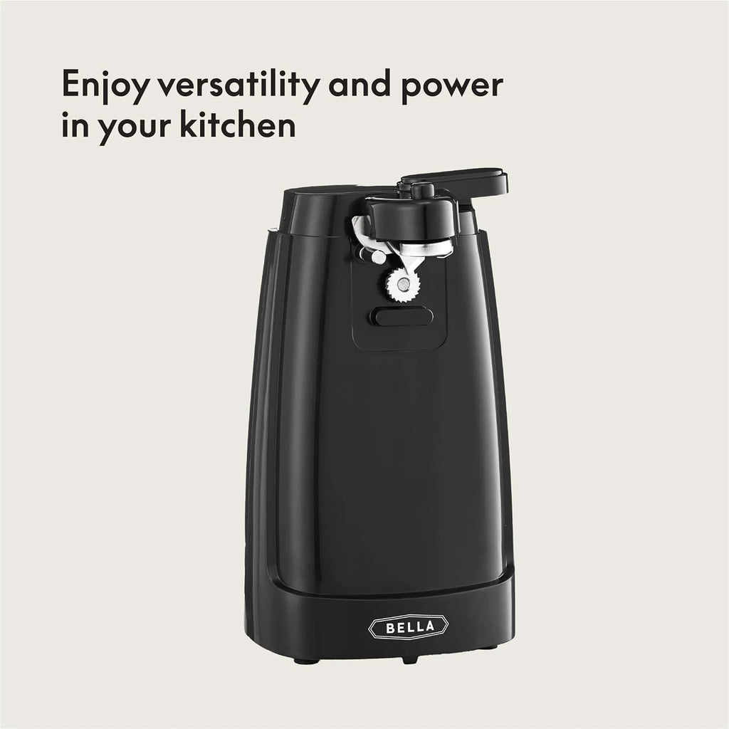 Electric Can Opener and Knife Sharpener Multifunctional Jar and Bottle Opener with Removable Cutting Lever and Cord Storage Stainless Steel Blade – Durable Stainless Steel Construction with a Practical Everyday Design