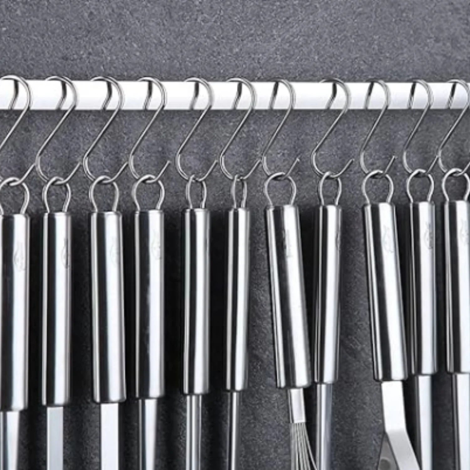 Kitchen Utensils Set 38 Pieces Stainless Steel Cooking Utensils Set Kitchen Gadgets Cookware Kitchen Tool Set with Utensil Holder Rack And Hooks For Hanging Dishwasher Suitable – Space-Saving Hanging Design with a Practical Everyday Design