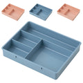 4 Pcs Office Storage Bins Drawers Four Grid Box Four-grid Compartment Case – Compartmented Organization with a Practical Everyday Design