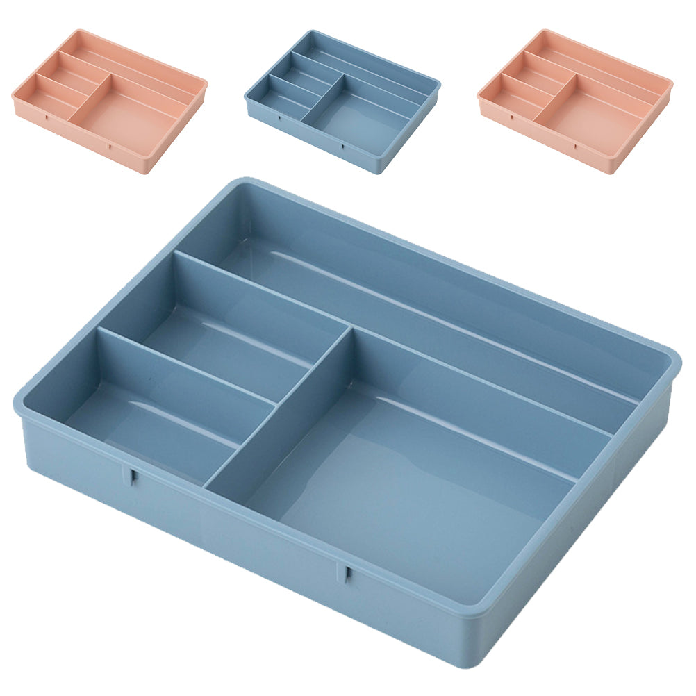 4 Pcs Office Storage Bins Drawers Four Grid Box Four-grid Compartment Case – Compartmented Organization with a Practical Everyday Design