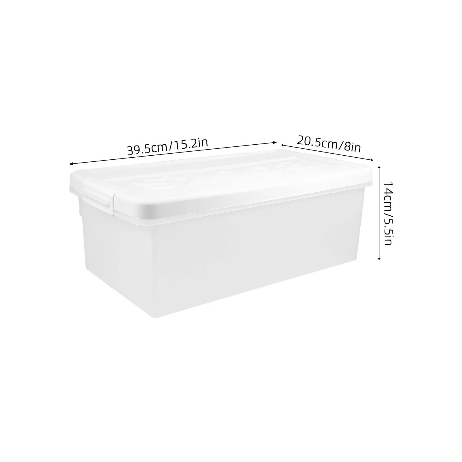 Book Storage Box Office Travel 39.50X20.50X14.00CM White – Practical Home Organization with a Practical Everyday Design