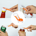 Hiroekza Jar Opener 4-in-1 Grip Bottle Opener Jar Opener - Easily Opens Twists Caps Bottle Caps Canning Lids And Can Tabs Kitchen Gadgets Clearance – Convenient Drink Preparation with a Practical Everyday Design
