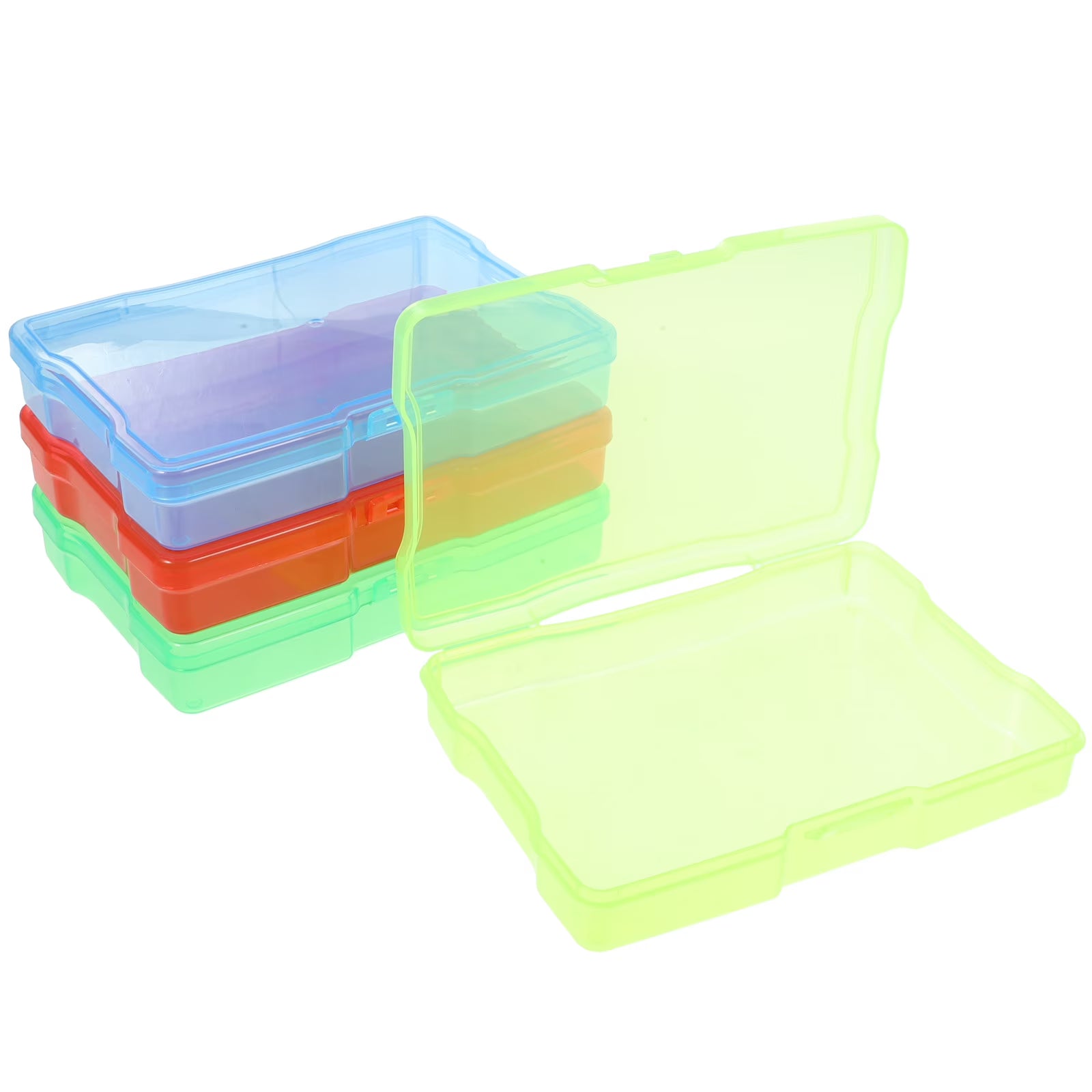4 Pcs Cards Organizer Hardware Electronic Component Storage Box Postcard – Convenient Multi-Piece Set with a Practical Everyday Design