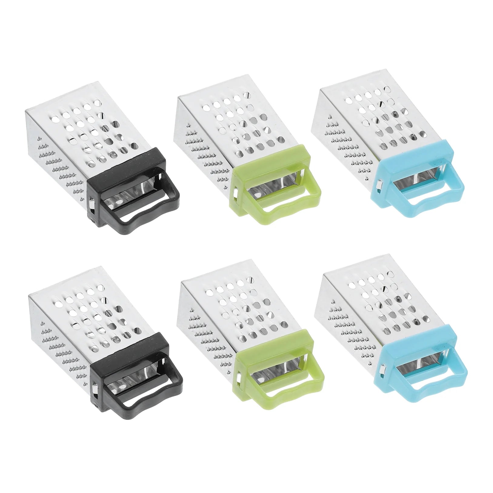 unbranded 6pcs Mini Cheese Grater Stainless Steel Small Box Grater Vegetables Shredder Handheld Kitchen Tool for Slicing Cheese Ginger Potatoes – Durable Stainless Steel Construction with a Practical Everyday Design