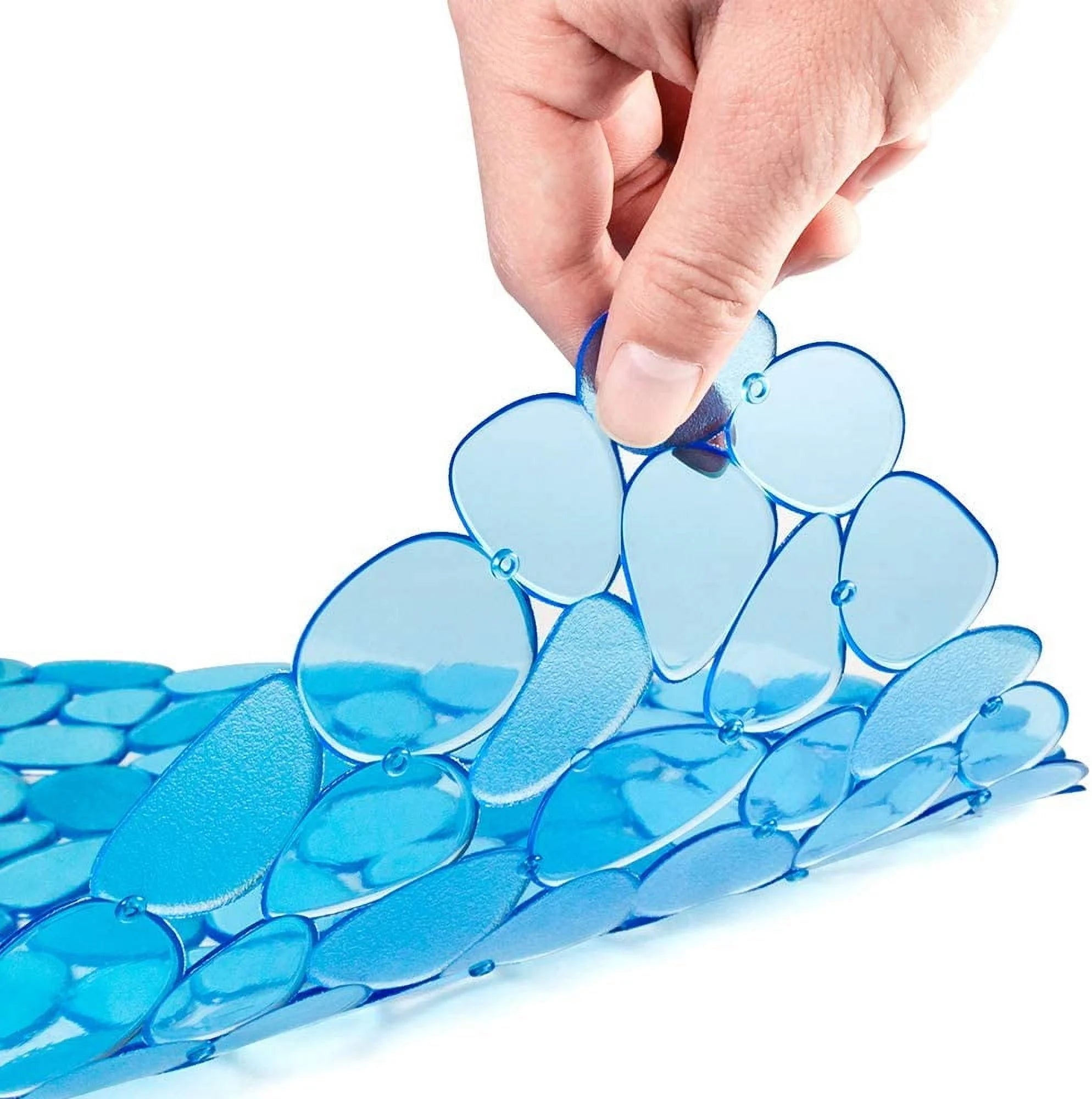 Bligli Pebble Sink Mat 2-Pack - PVC Kitchen Protector for Stainless Steel/Ceramic Dish Drying Mat for Dishes 15.7" x 11.8" Blue – Durable Stainless Steel Construction with a Practical Everyday Design