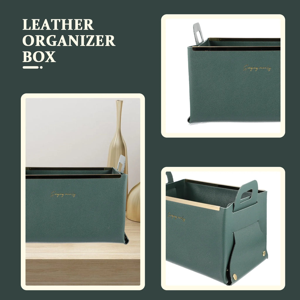 Storage Basket Cube Leather Lightweight Box Home Use Organizer – Practical Home Organization with a Practical Everyday Design