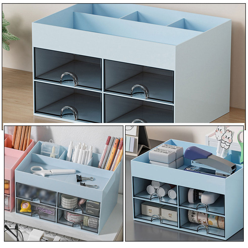 Storage Drawers Box Structure Multi-function Stationery Organizer – Everyday Household Format with a Practical Everyday Design