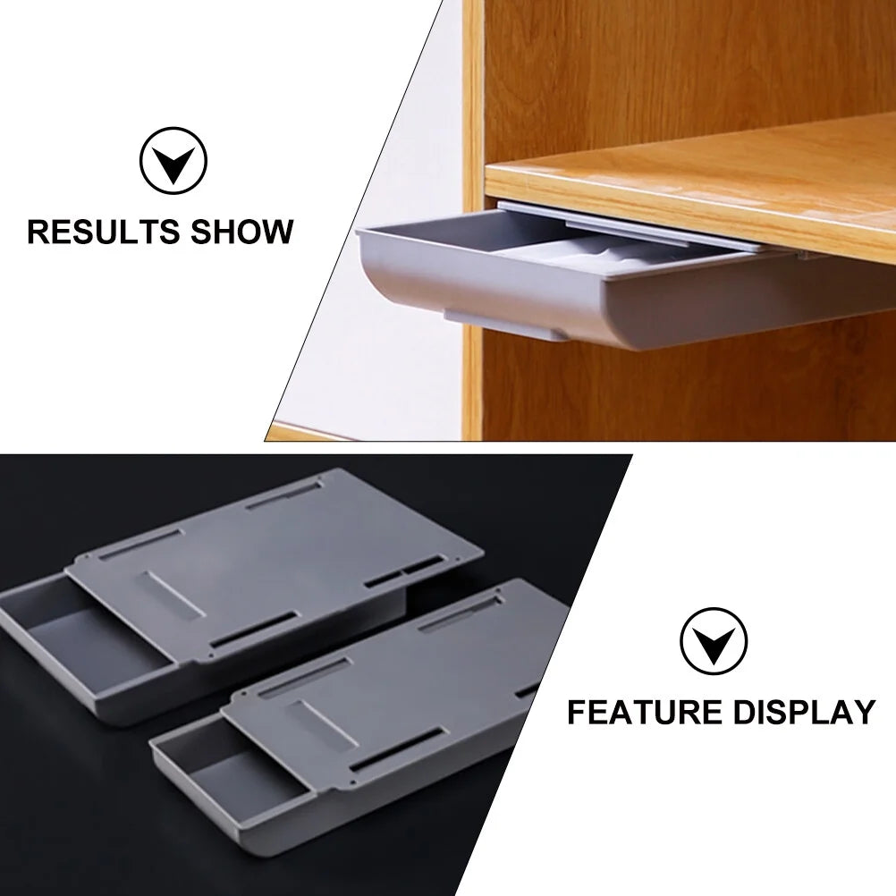 Wire Punch Free Storage Box Hanging Container Drawer Office – Space-Saving Hanging Design with a Practical Everyday Design
