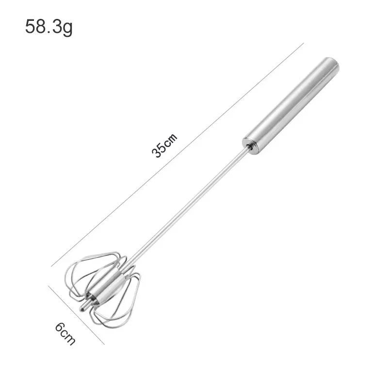 Egg Whisk,2 Pack Stainless Steel Home Kitchen Tool Hand Easy Whisk Egg Beater Manual Mixer Blender for Whisking Beating & Stirring. – Durable Stainless Steel Construction with a Practical Everyday Design
