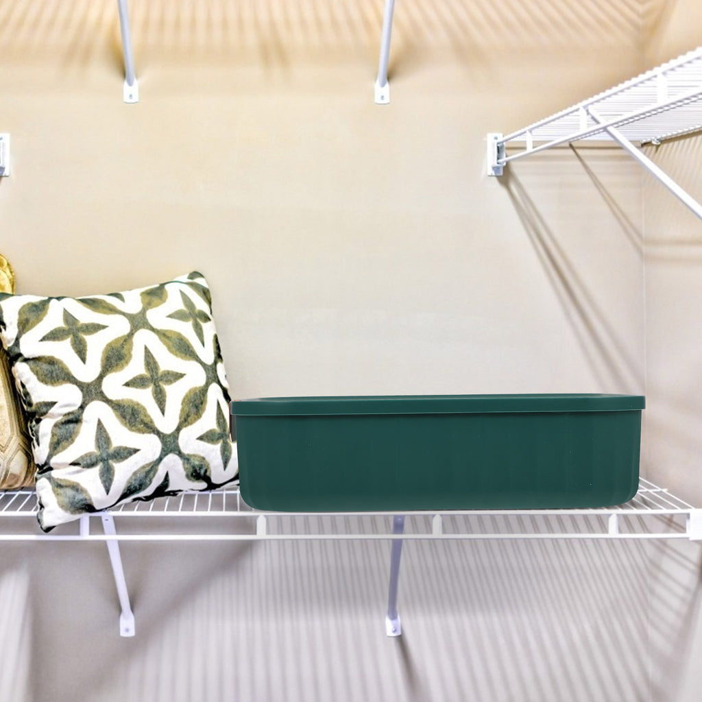 Organizer Bin Storage Box Underwear Drawer Storage Baby 30X23.5X8CM Green – Convenient Family Mealtime Use with a Practical Everyday Design