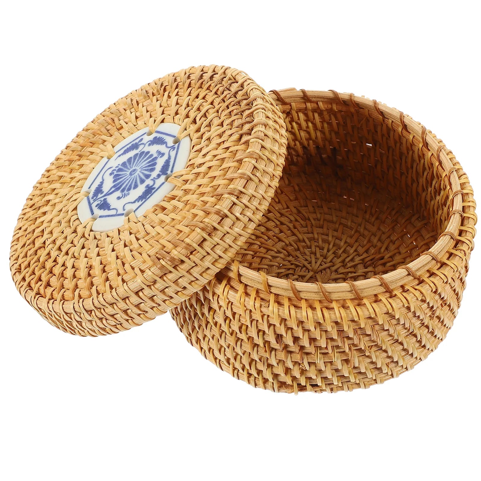 Toy Rattan Nut Box Household Storage Container 14X14X8CM – Practical Home Organization with a Practical Everyday Design