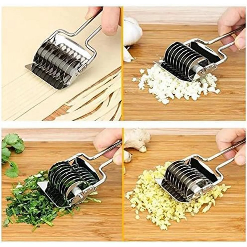 High Grade Stainless Steel Noodle Lattice Roller Dough Cutter for Kitchen Cooking Tools – Durable Stainless Steel Construction with a Practical Everyday Design