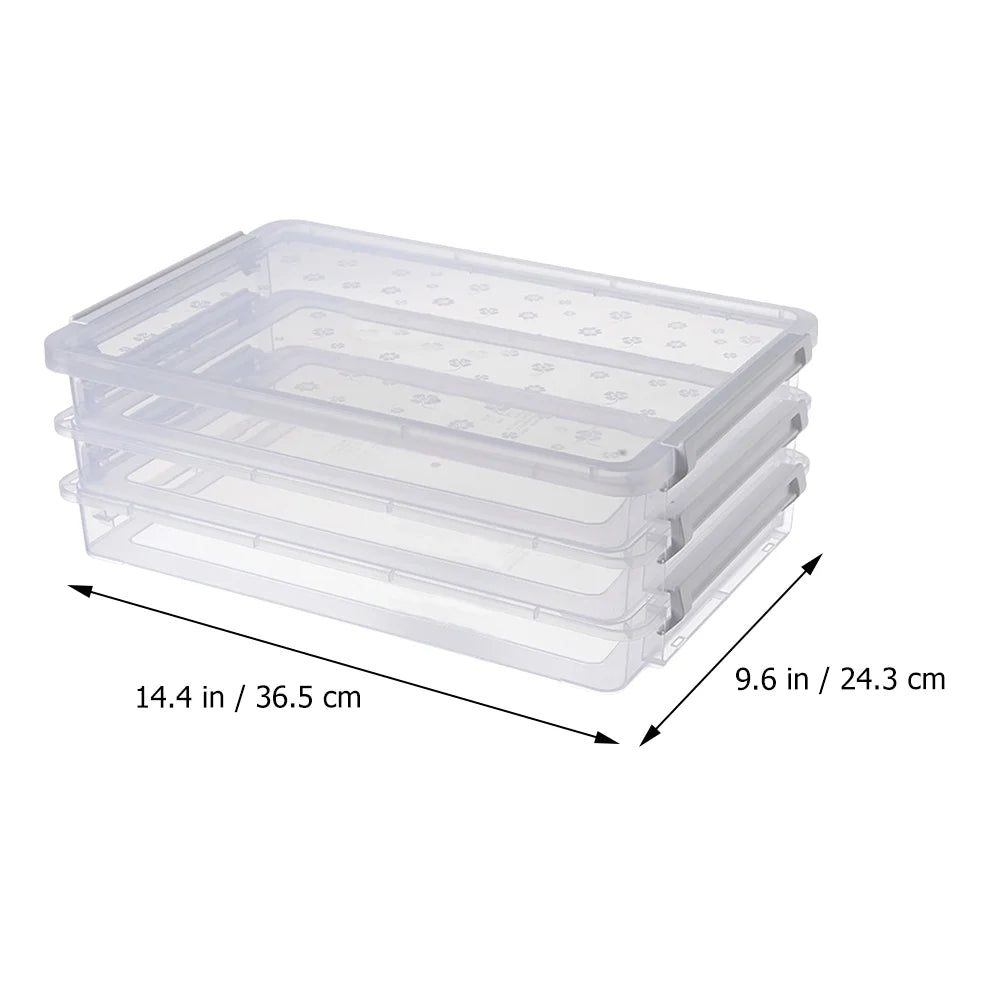 2pcs Multilayers Transparent Storage Box Clear Plastic Document Paper Filling Case – Clear-View Organization with a Practical Everyday Design
